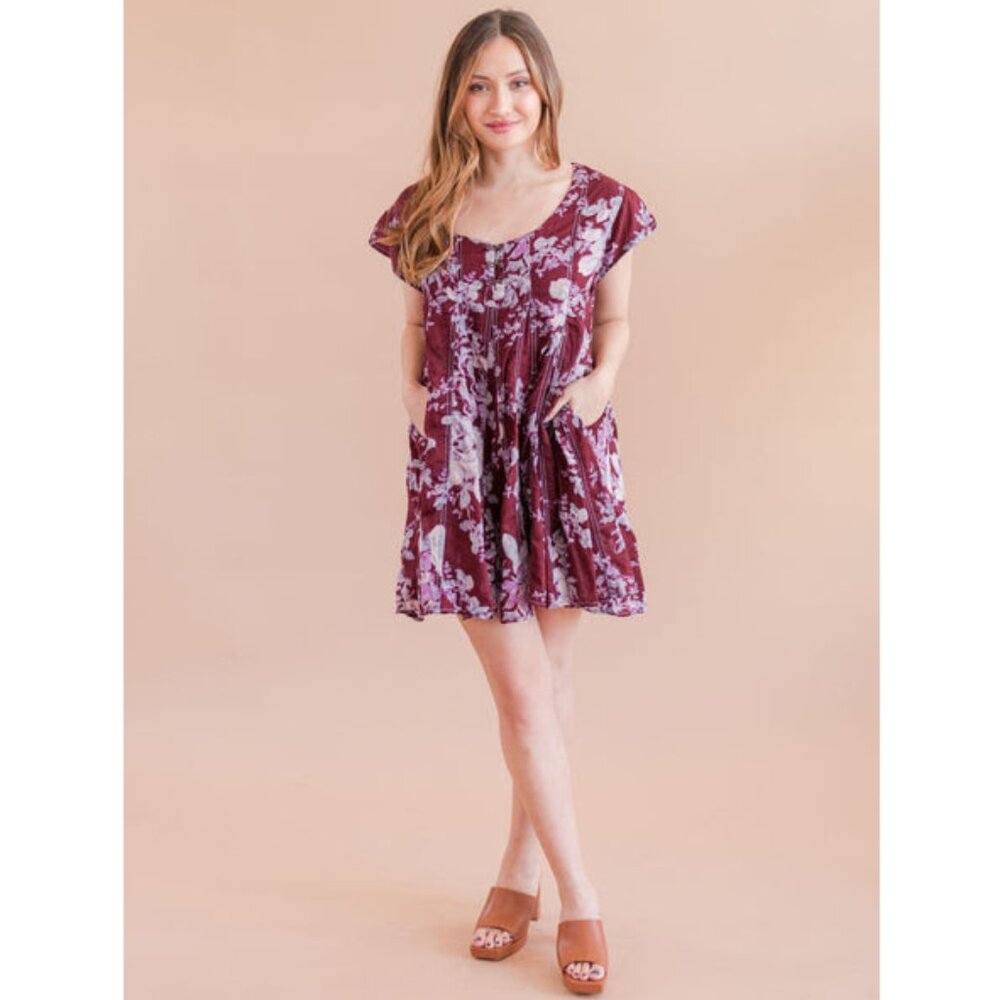 NWT Free People Sully Babydoll Dress Women's Size M